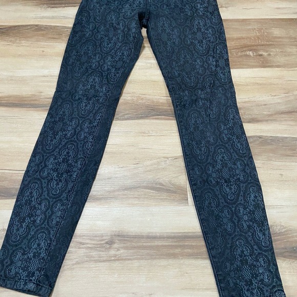 Current Elliot Jeans Womens 26 Skinny Black Lace Stretch Made in USA - Picture 5 of 9